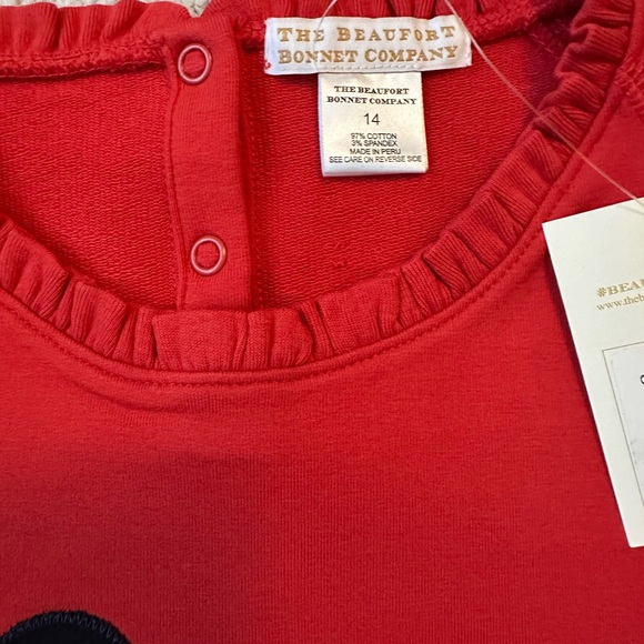 NWT/ The Beaufort Bonnet Company Red Sweater with Duck Motif - Picture 4 of 7